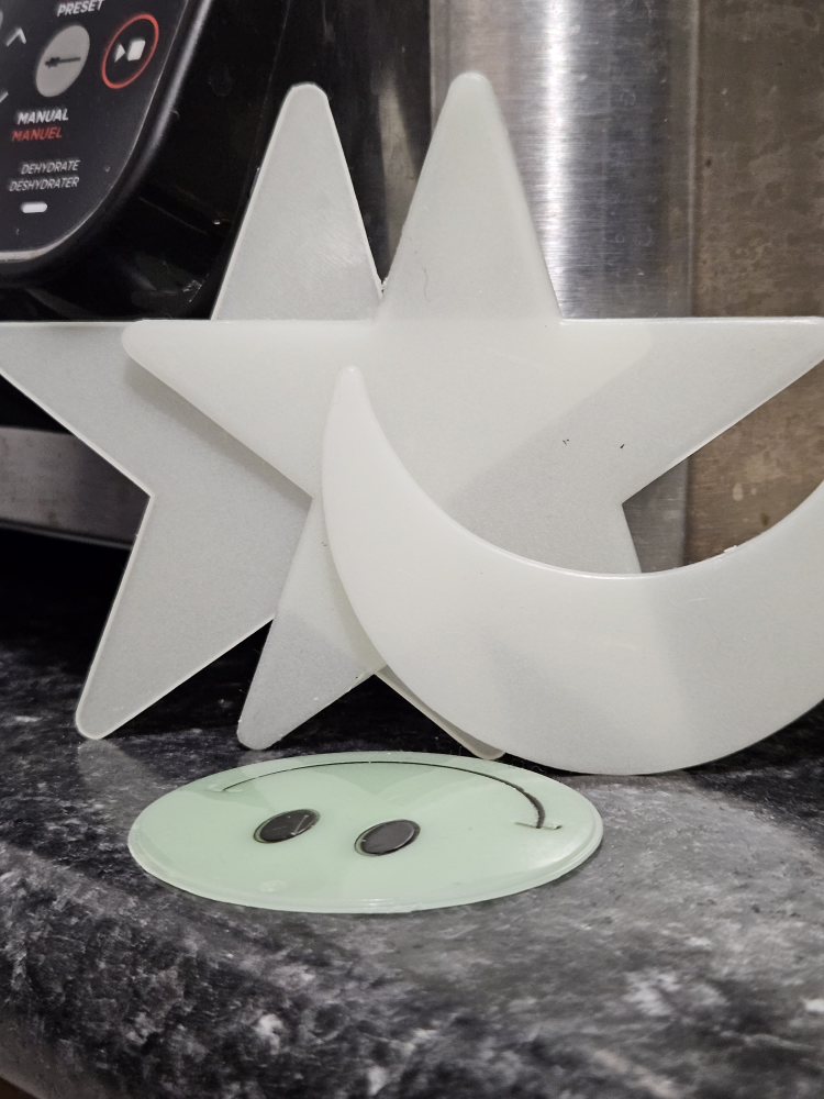 Glow on the Dark Stars, Moon, Smiley Face 🏈 thumbnail