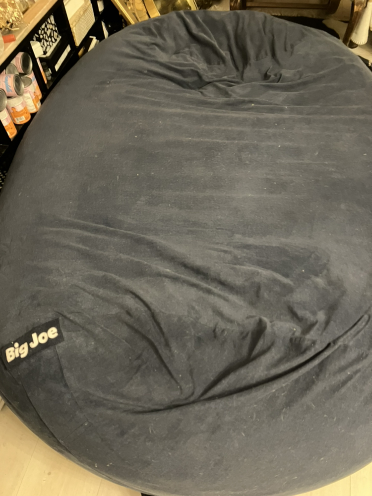 Giant Big Joe bean bag chair navy blue image indicator(2)