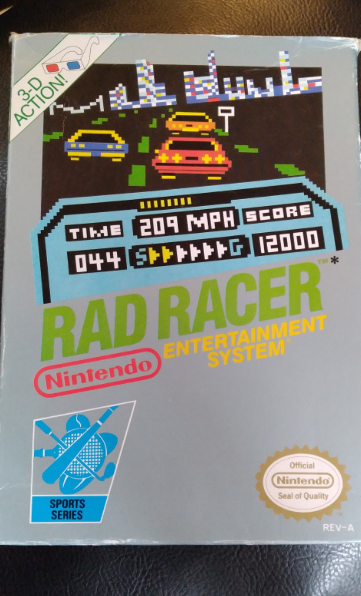 NINTENDO NES GAME - RAD RACER - COMPLETE W/ BOX*