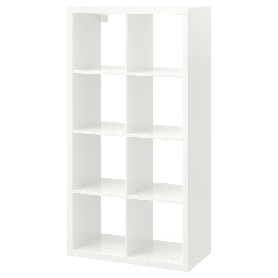 Ikea KAPLAN Shelf Unit, high gloss white