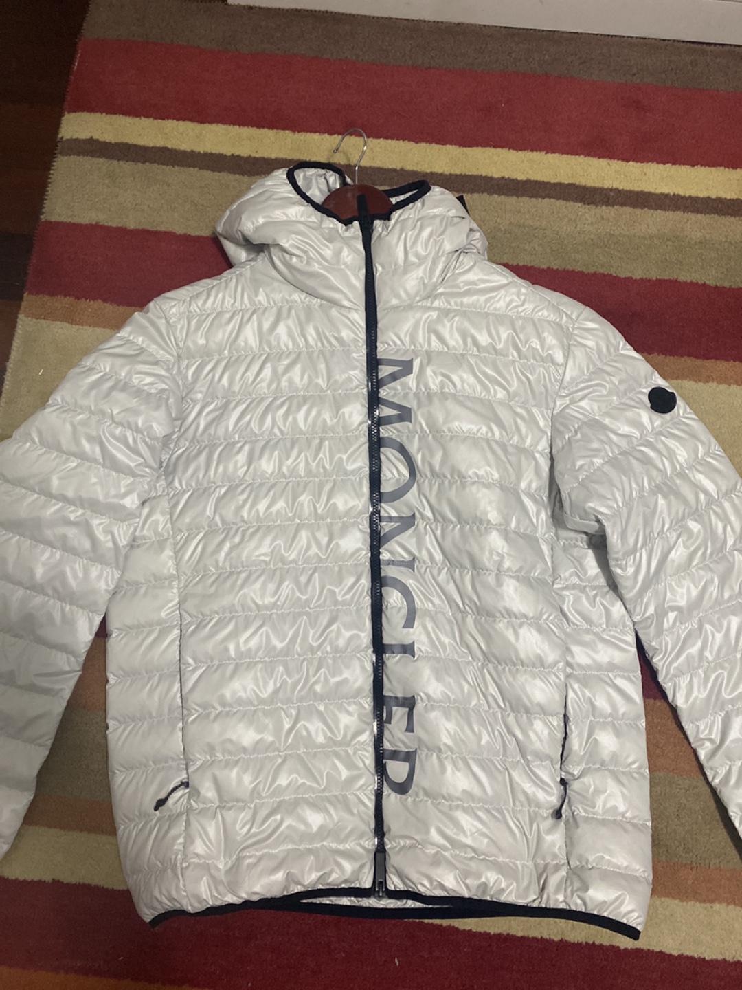Moncler, white jacket, Medium