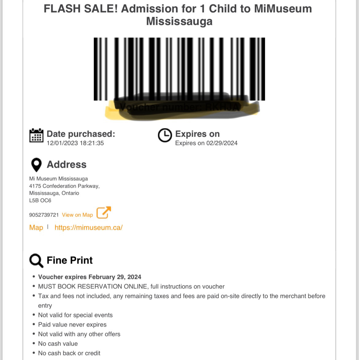 Mi Museum Mississauga  Tickets (3) image indicator(3)