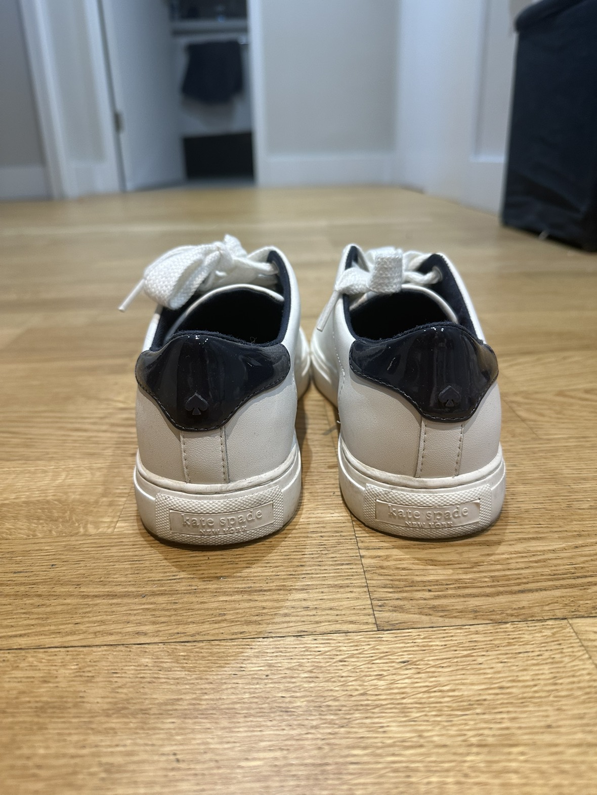 White & Navy Kate Spade Sneakers - photo 3