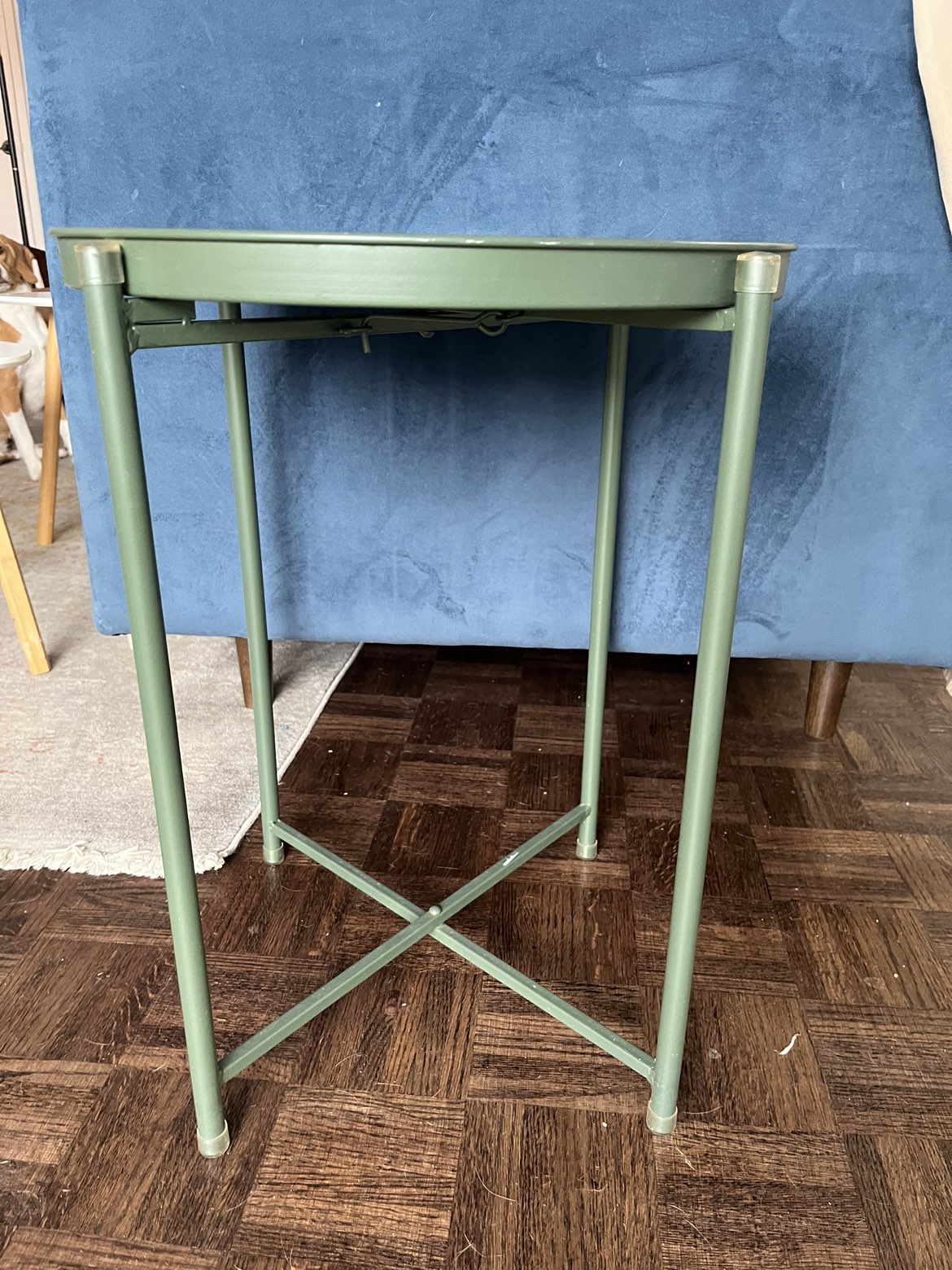 Tray table indoor outdoor with detachable tray image indicator(3)