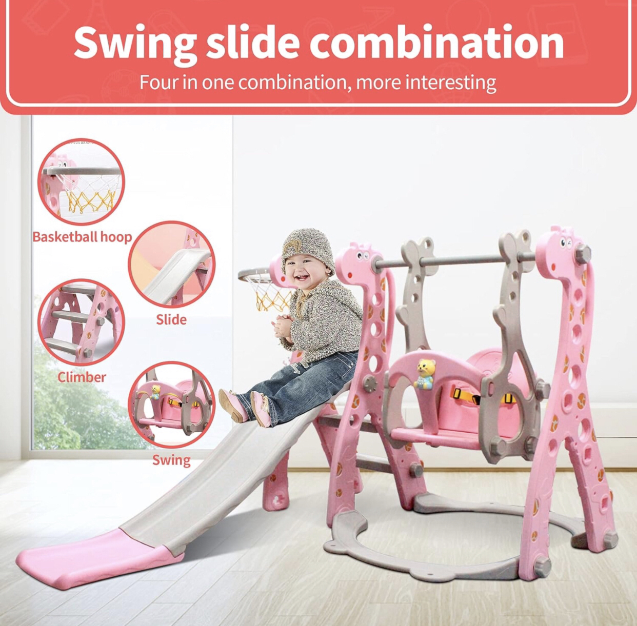 Kids swing and slide set - photo 3
