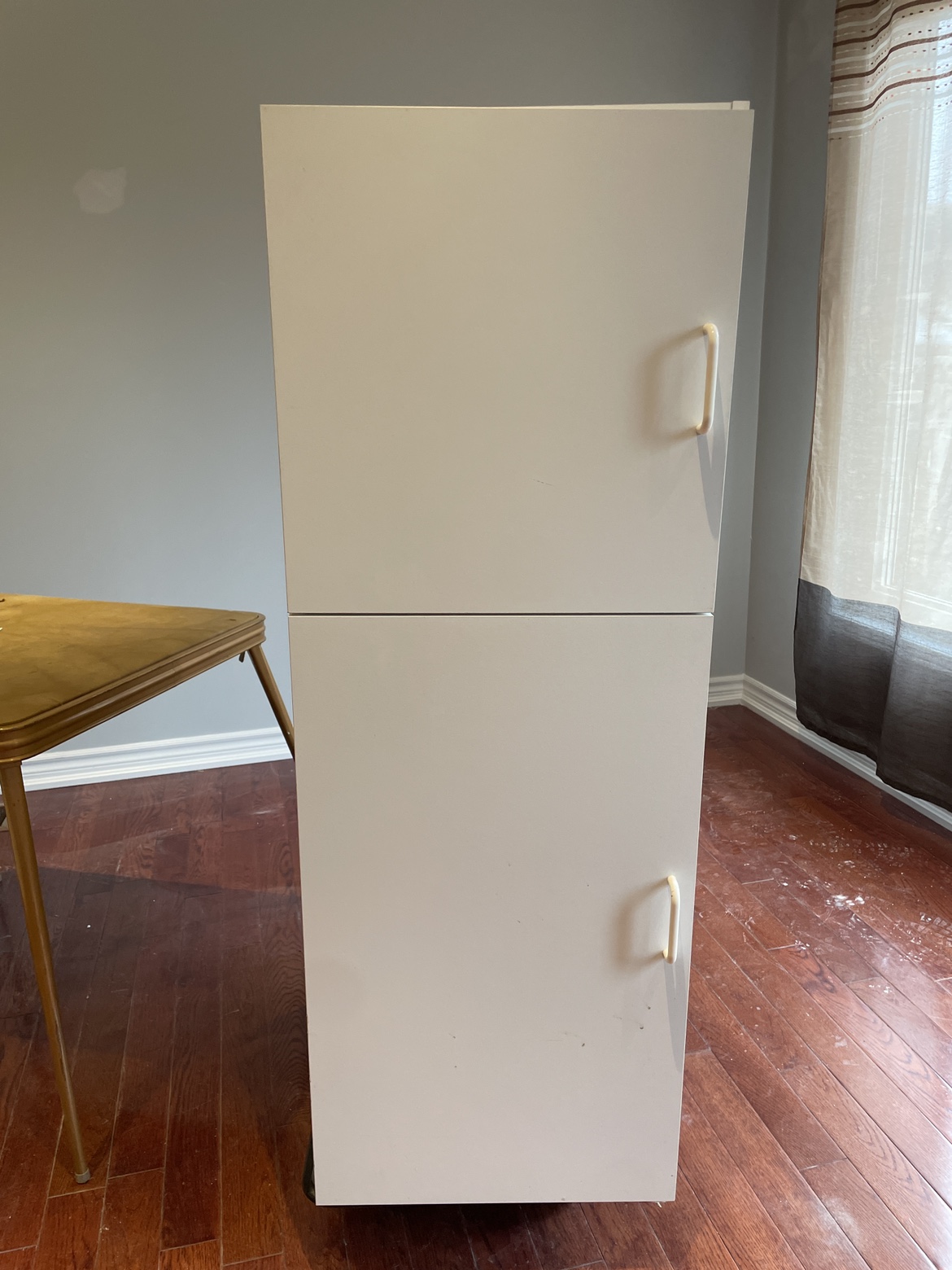 Storage Cabinet - white two-door extra deep