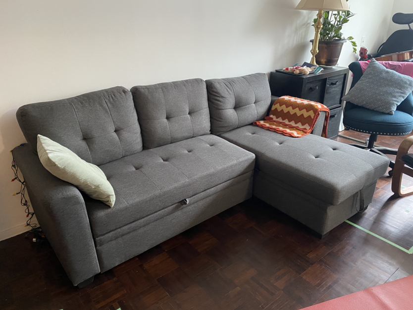 L shaped Couch/Bed - good for small spaces