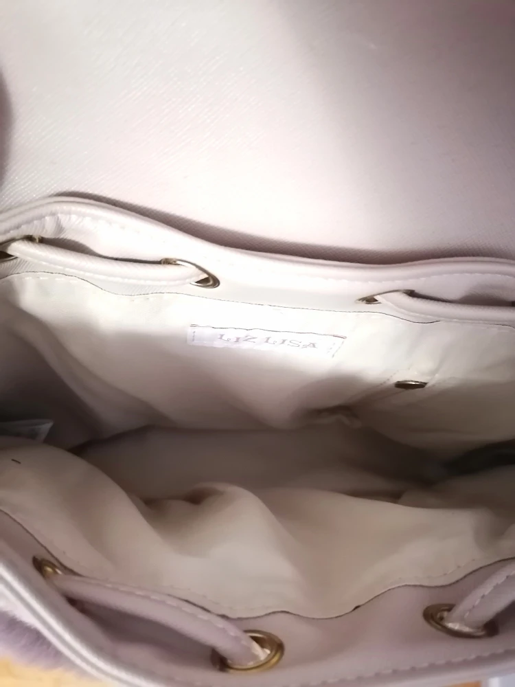 lucky bunny fluffy mini backpack image indicator(4)