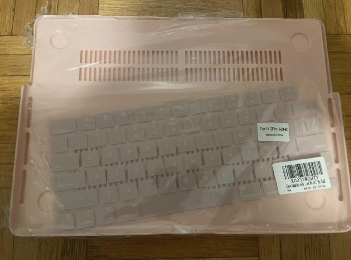 MacBook Pro 14.2” Pink Case & Keyboard Skin