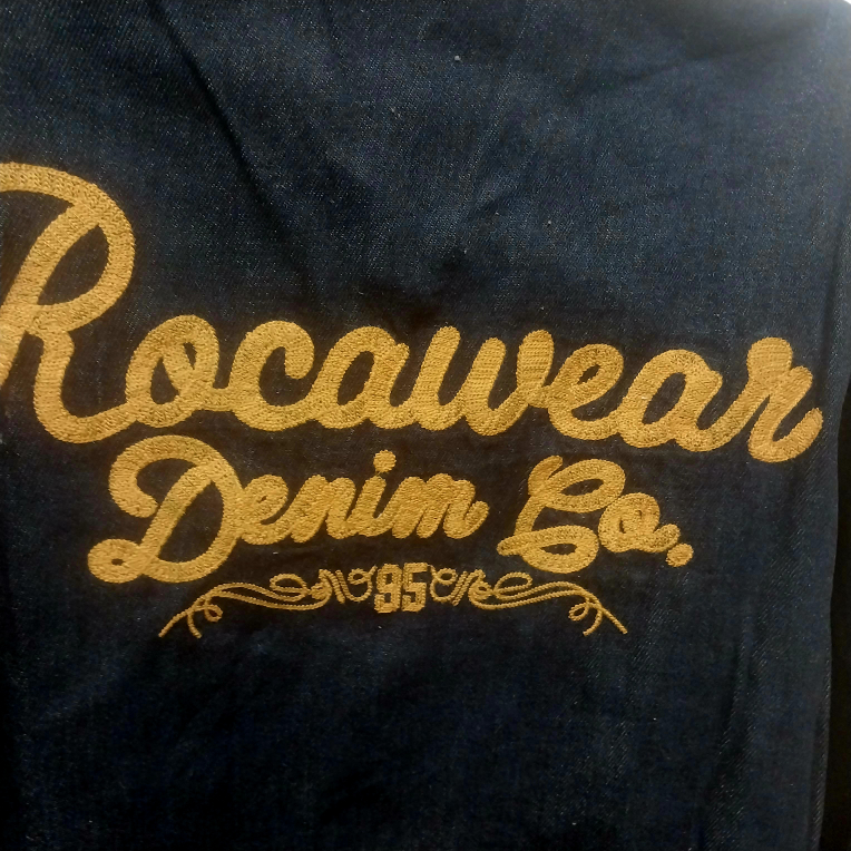 Mens's Vintage Rocawear Dark Navy Blue Denim Jeans Jacket image indicator(3)
