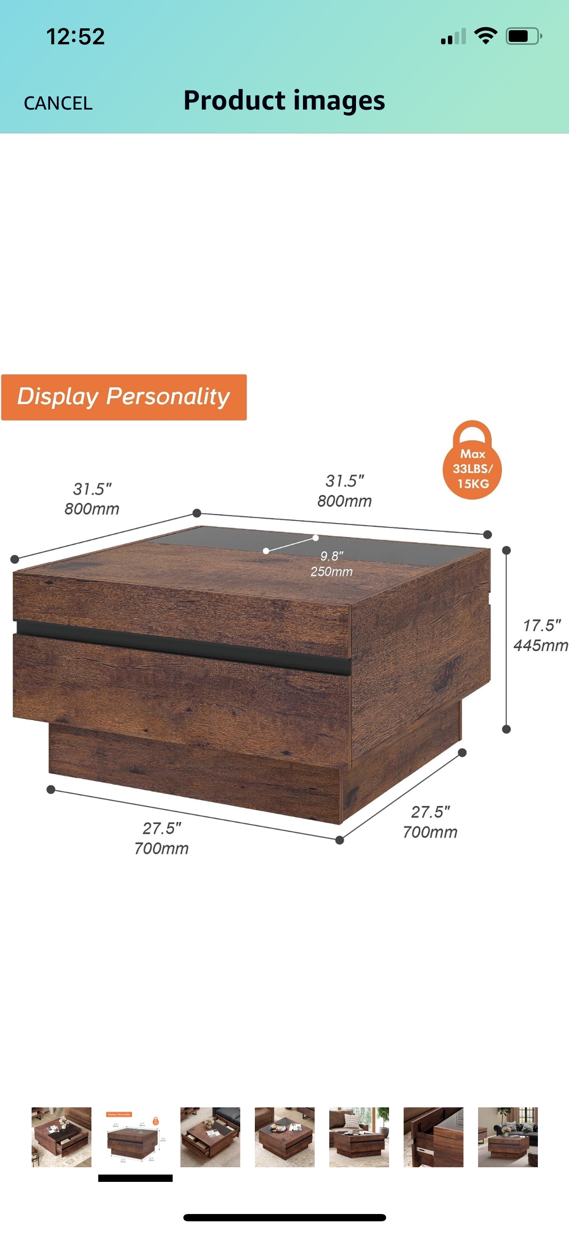 Coffee table brand New in box - photo 2
