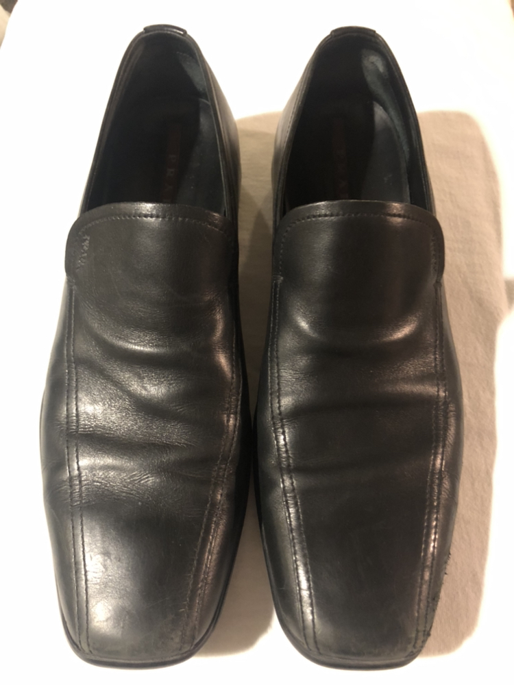 Prada Men’s Black Leather Loafers - photo 2