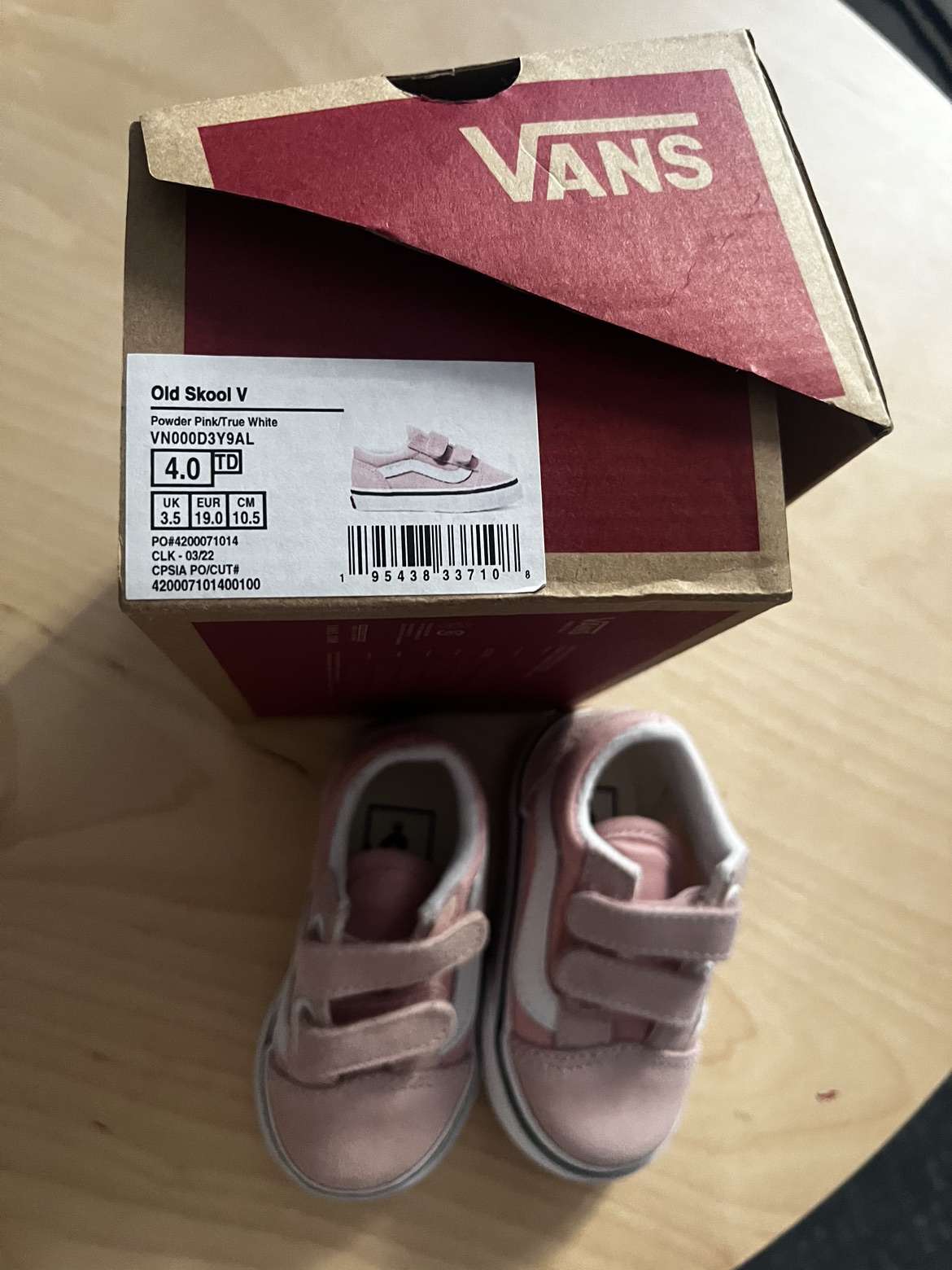 NEW - Size 4 Vans baby/toddler shoes - photo 3