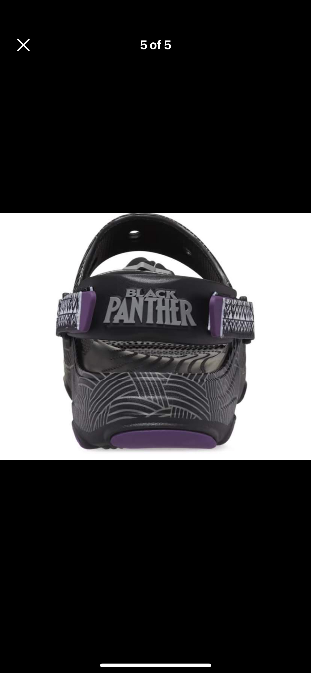Brand New Black Panther All Terrain Sandals Crocs image indicator(5)