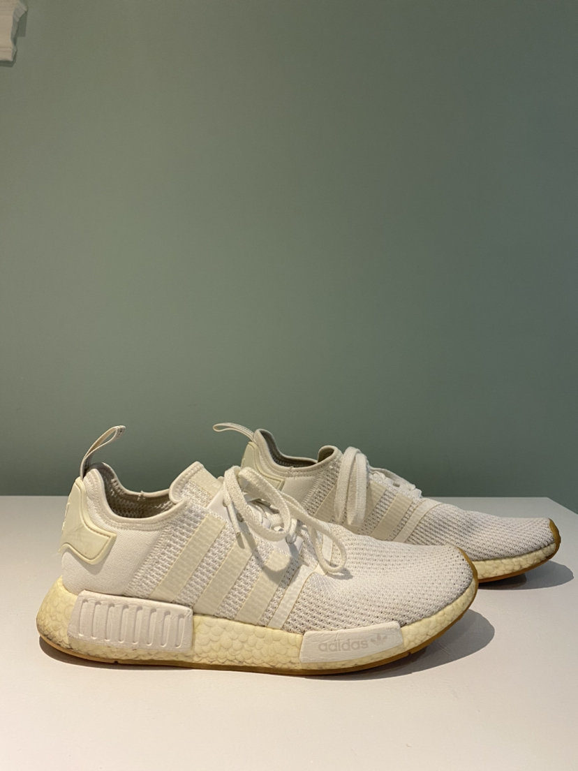 Adidas Mens White NMD Shoes thumbnail