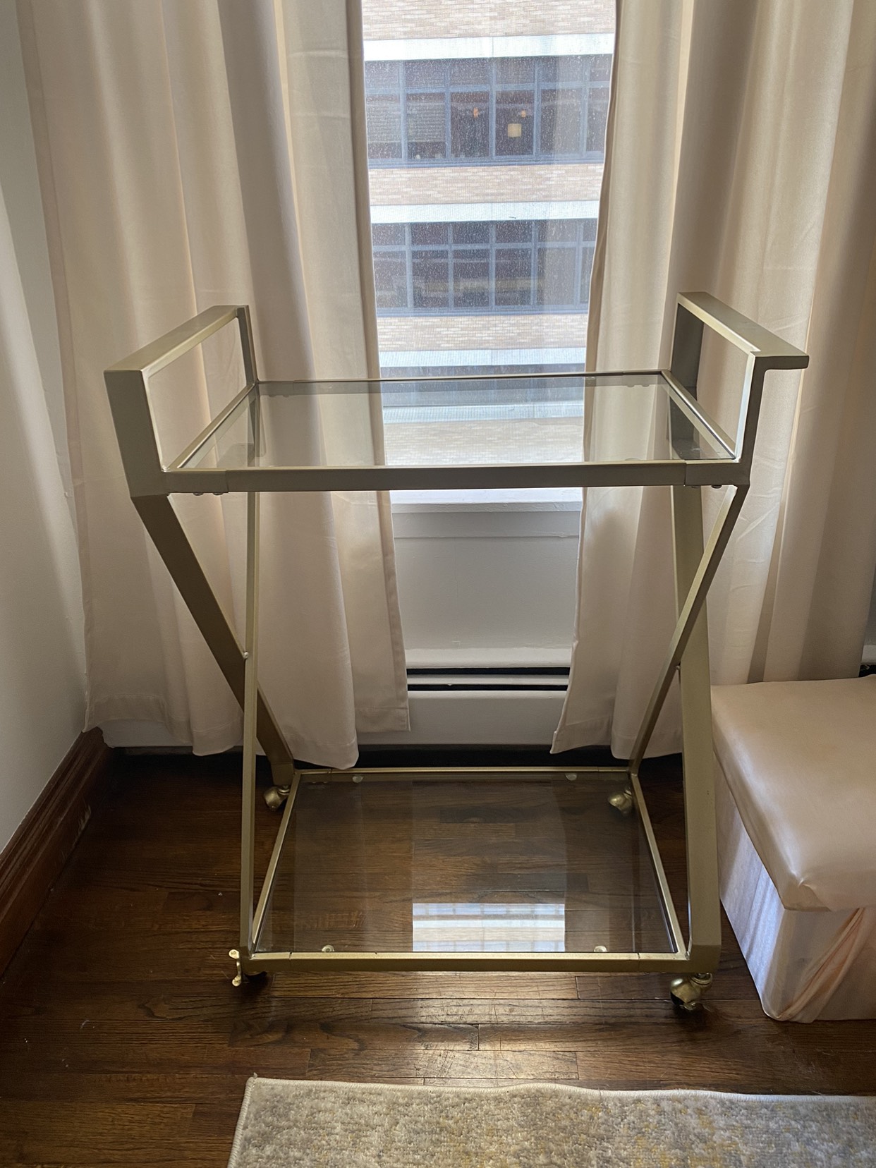 Gold bar cart