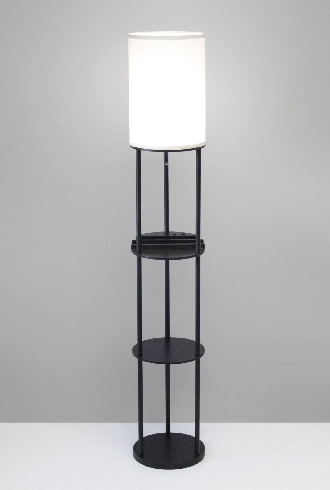 Charging Station Shelf Floor Lamp - photo 3