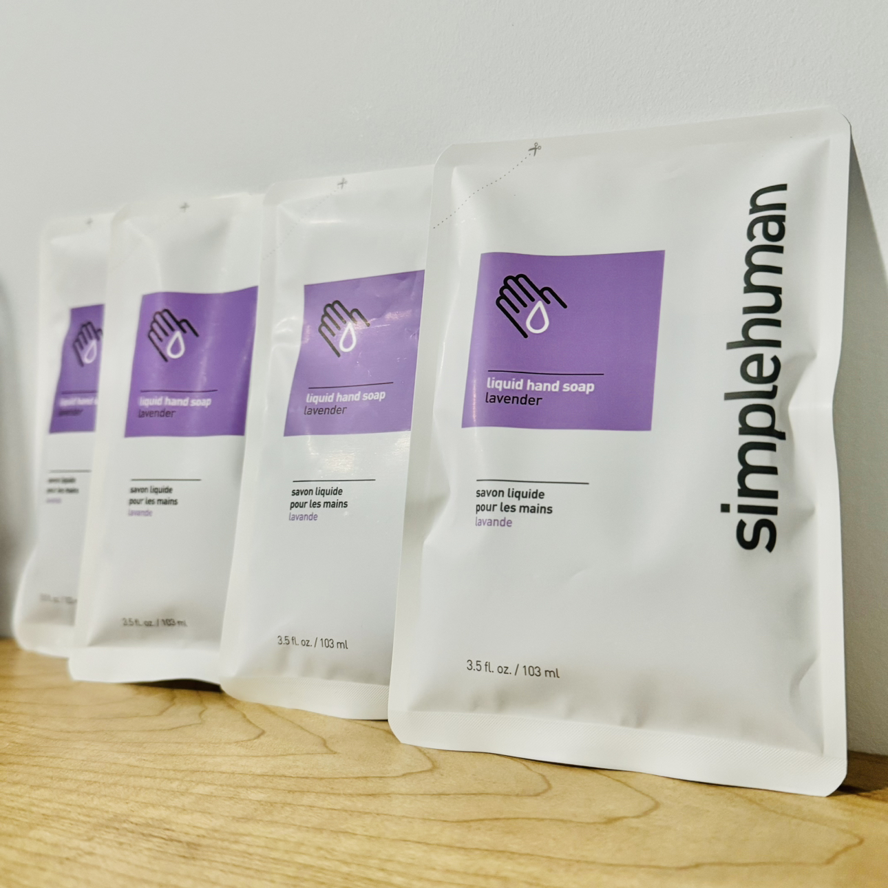 SimpleHuman Liquid Hand Soap - 4 Pack Lavender Refill Bundle 🥕 thumbnail