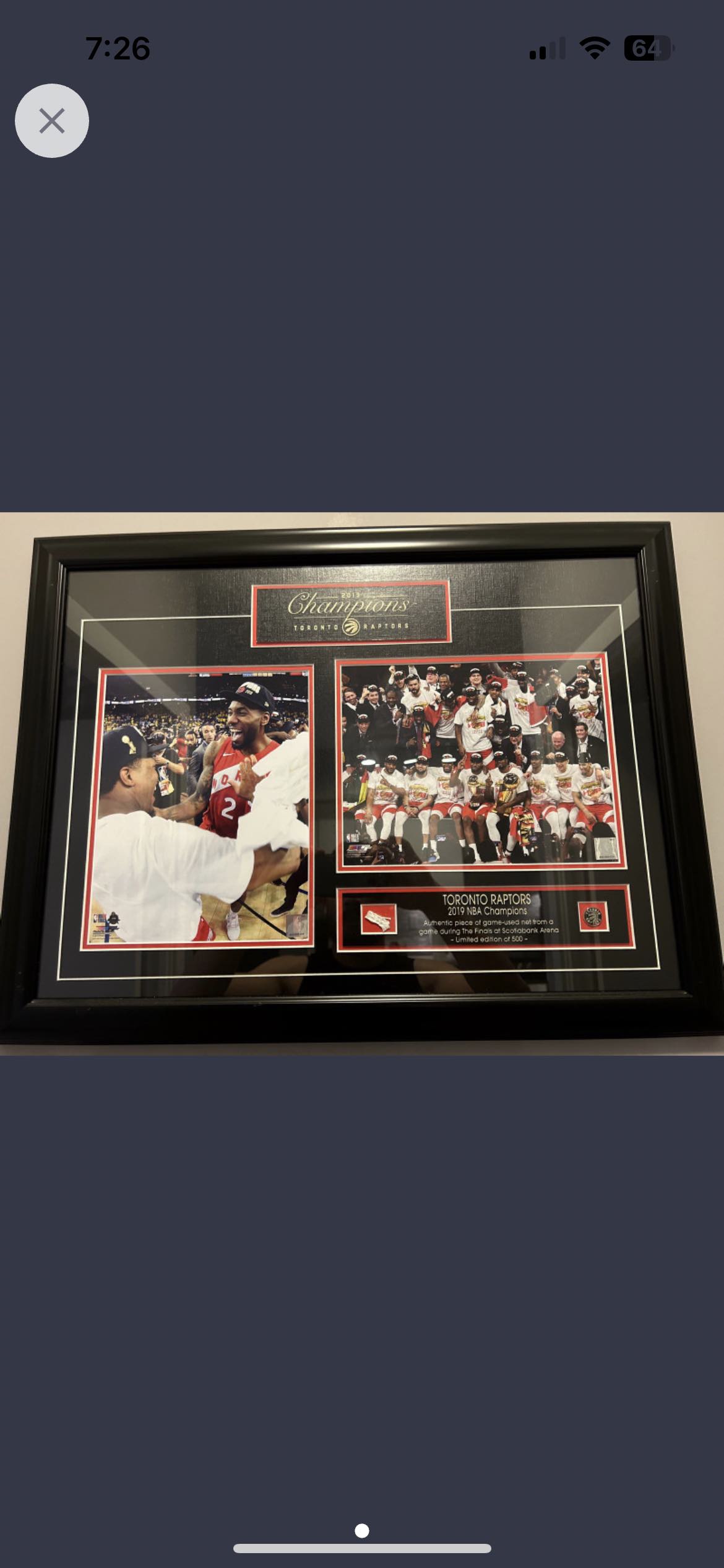 Toronto Raptors Championship Frame thumbnail