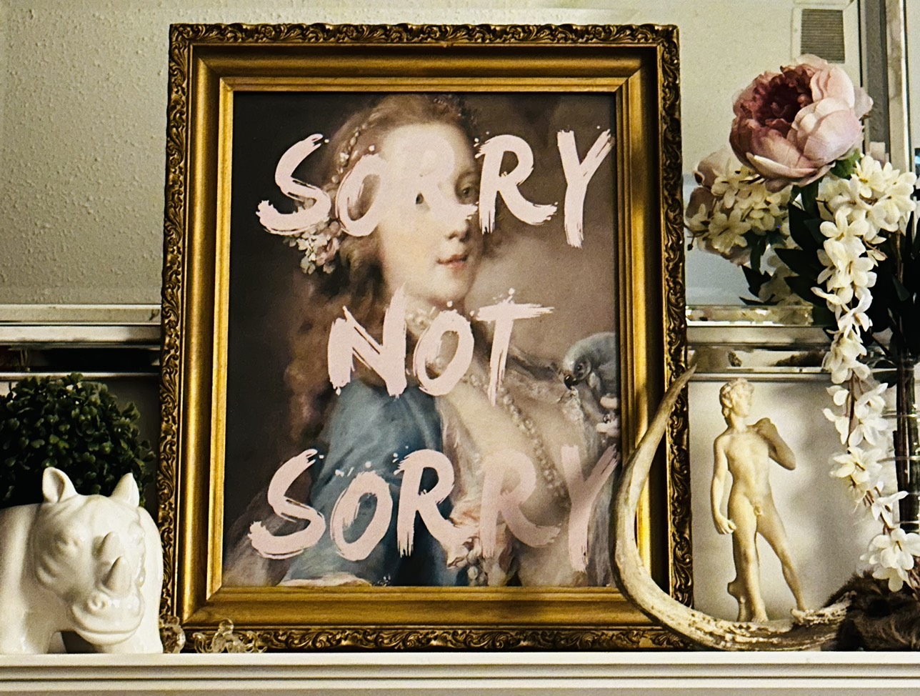 Modern Pop Art Meets Vintage Gold Frame… thumbnail