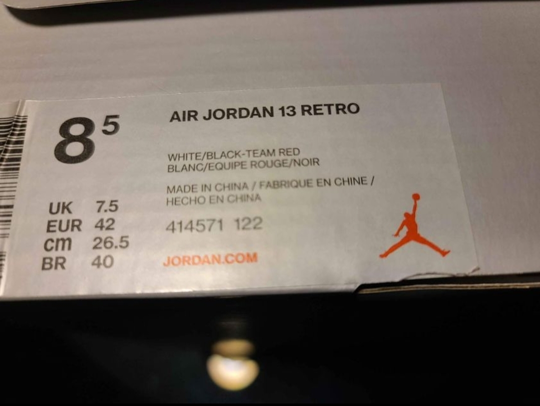 JORDAN 13 "OG CHICAGO" DEADSTOCK SIZE 8.5 2017/02/18 - photo 5