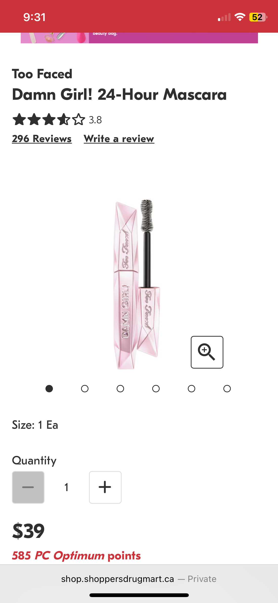 New too faced mascara