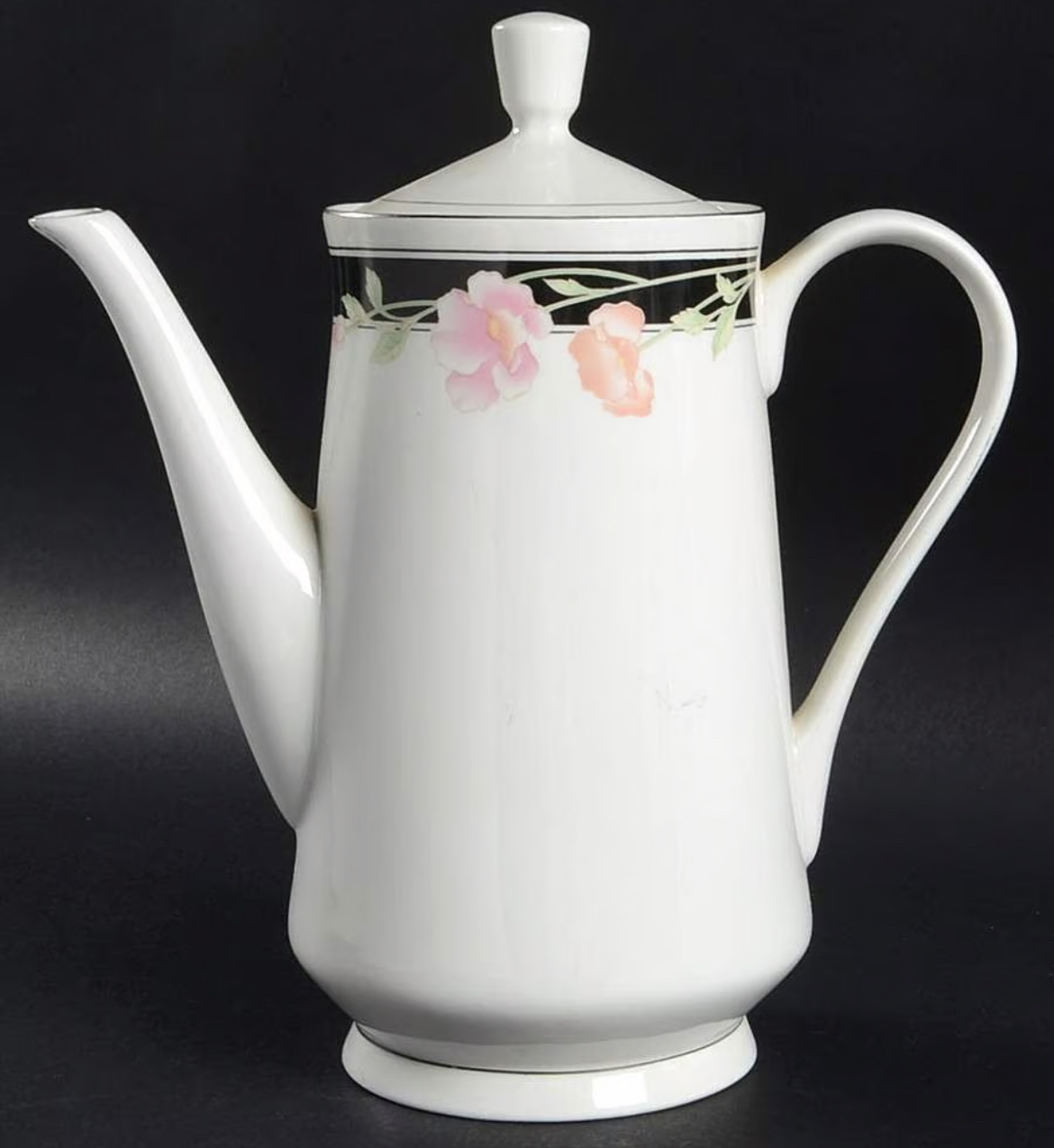 Black Satin China Tea Set _ free delivery