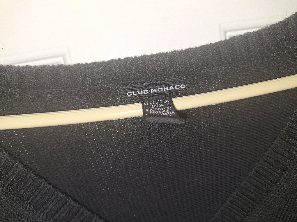 UNTil MAY 21ST ONLY :Club Monaco Black Sweater image indicator(2)