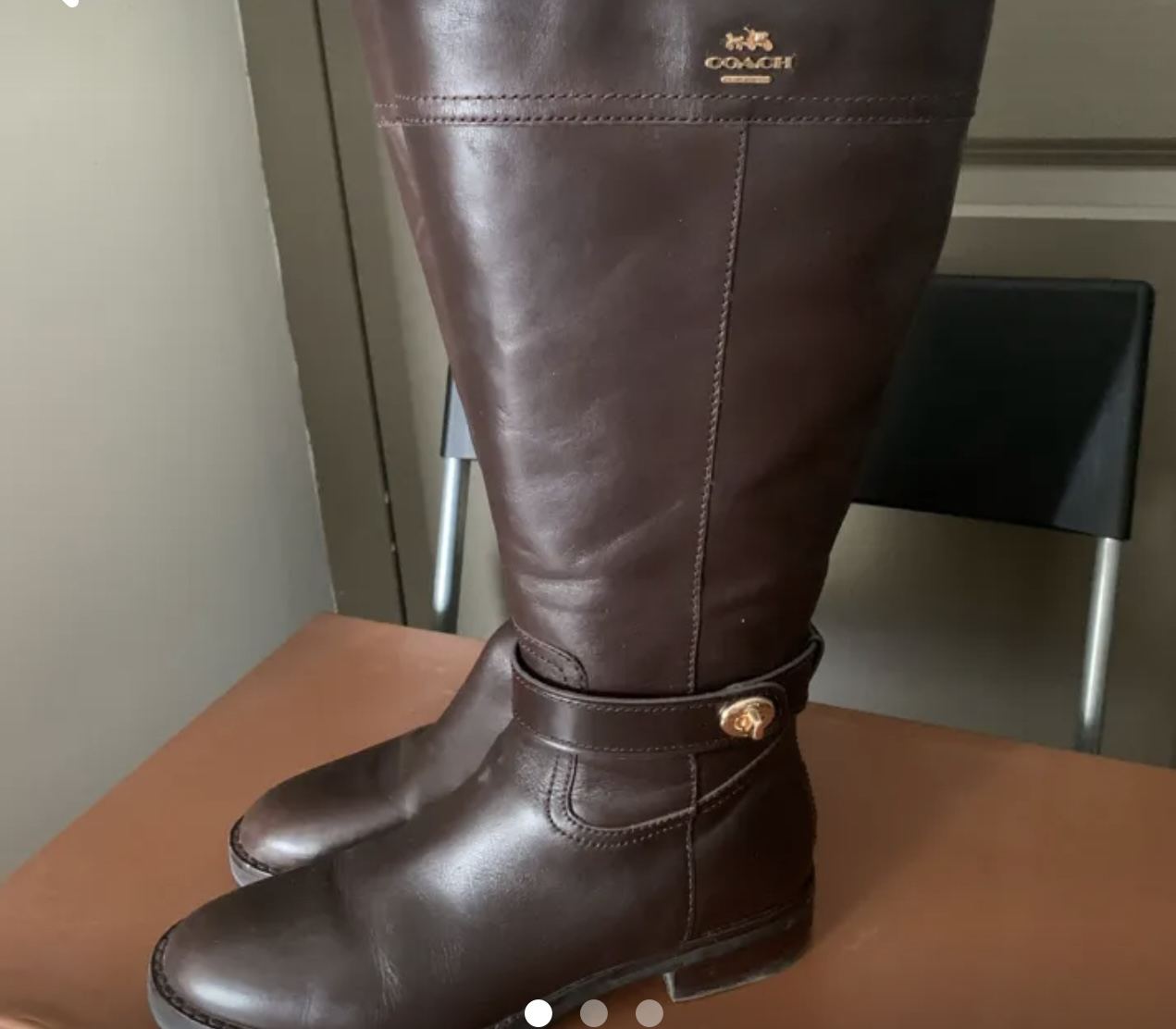 Leather boots
