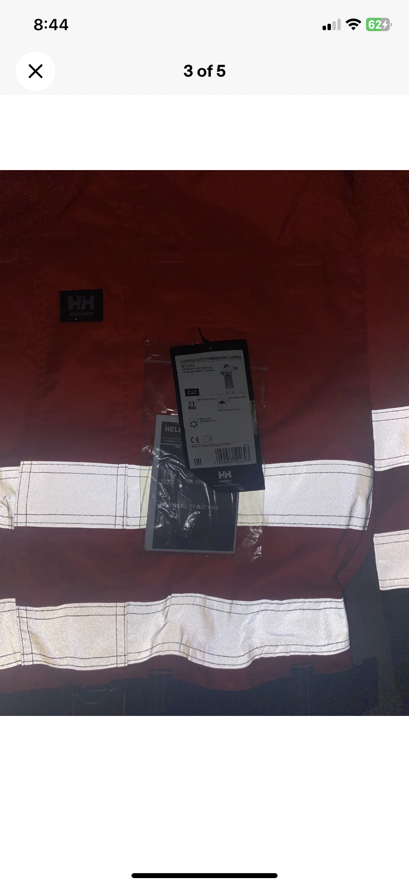 Helly Hansen Ludvika Suit 71676 High Visibility Sz C42 image indicator(3)