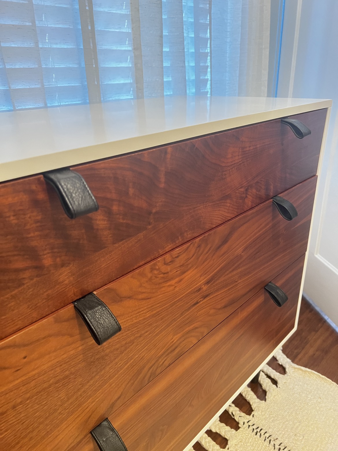 Walnut + White Wood 3 Drawer Chest Article - photo 3