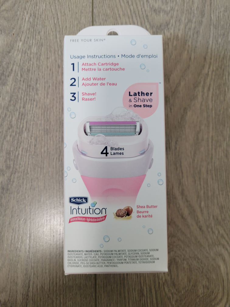🏈 Brand New Schick Intuition (1 Razor 2 Refillls) Shea Butter image indicator(2)