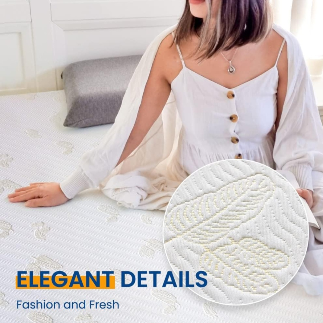 Newentor® Dual-Layer Memory Foam Mattress Topper - Twin Size - photo 2