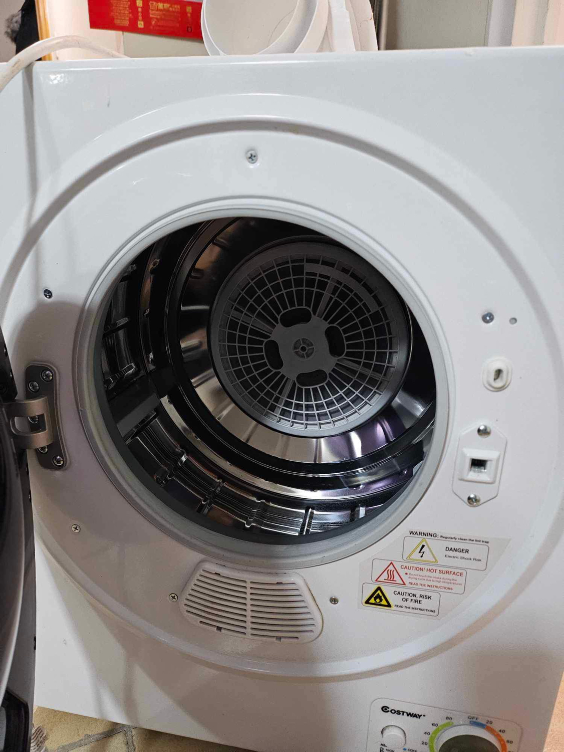 COSTWAY Compact Laundry Dryer, 110V Electric Portable Clothes 🥕 image indicator(5)