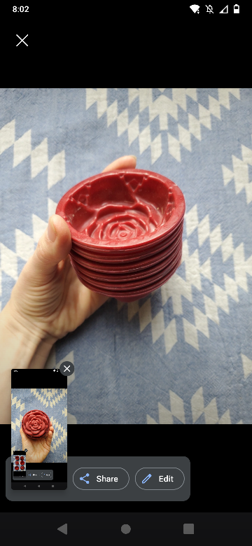 Rose shaped moulds or ice cube trays. Silicon 🥕 image indicator(3)