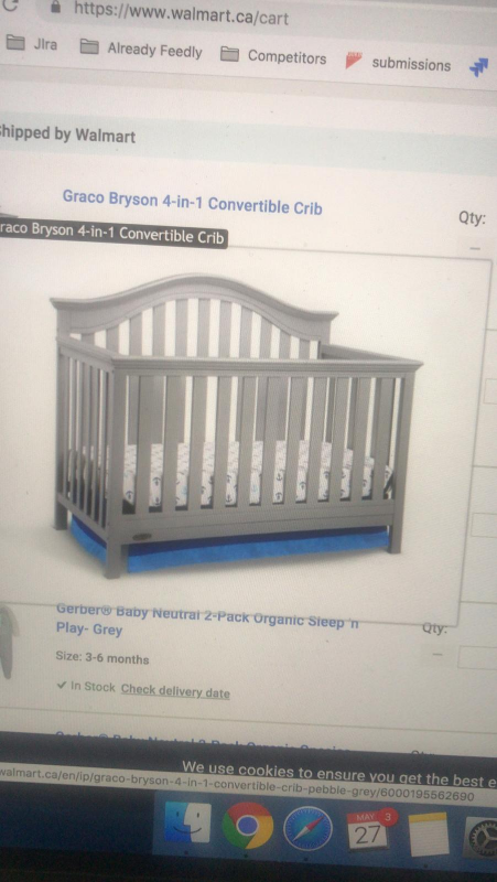 Crib+mattress+bedding - photo 2