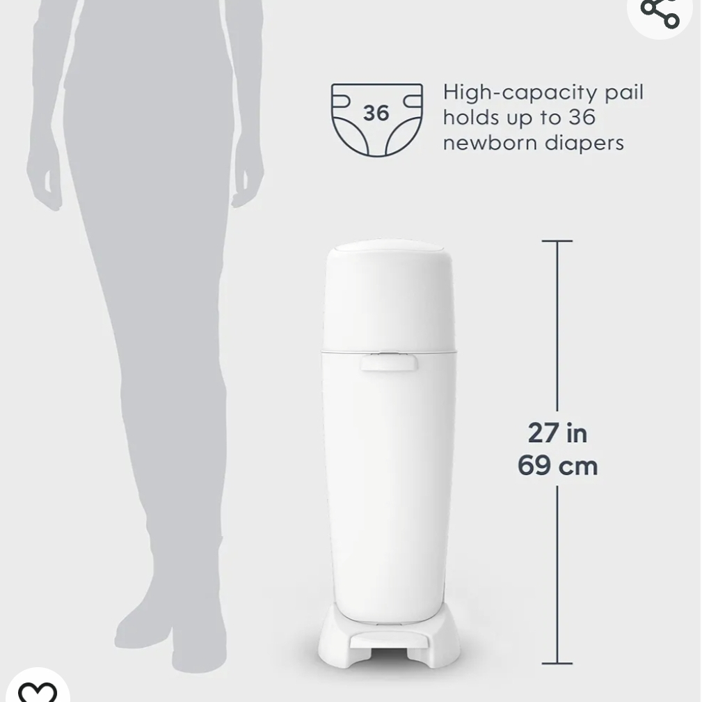 2 White Diaper Genie Diaper Pail - photo 5