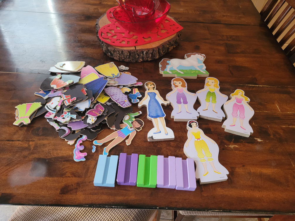 wood dress up dolls