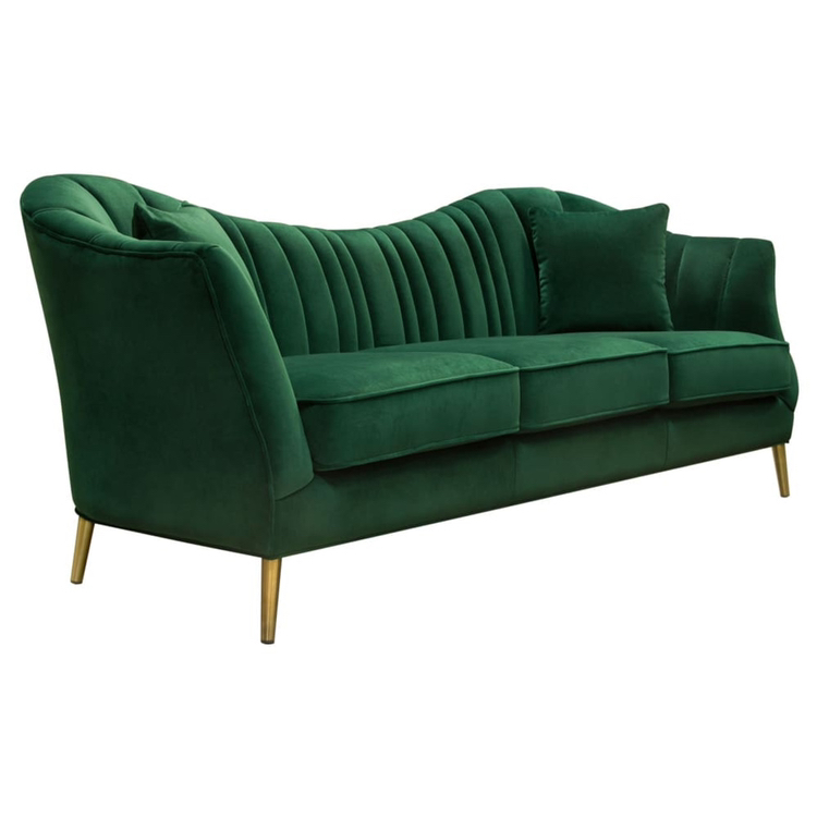 Ava Sofa in Emerald Green Velvet - photo 3