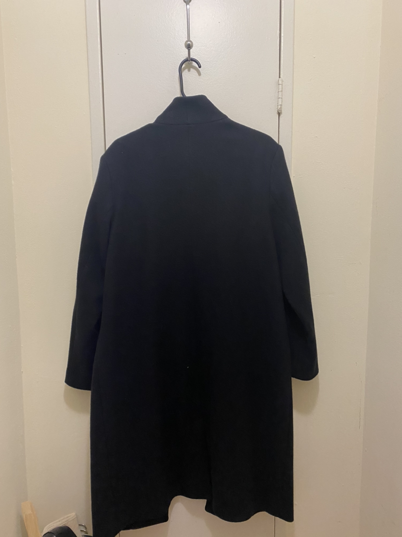 Black Wool Coat - photo 2