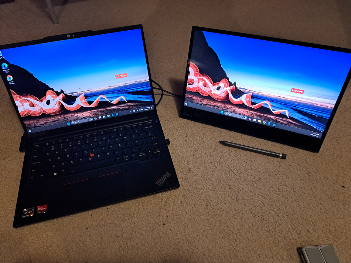 Lenovo Thinkvision 14inch Portable touch screen monitor image indicator(3)