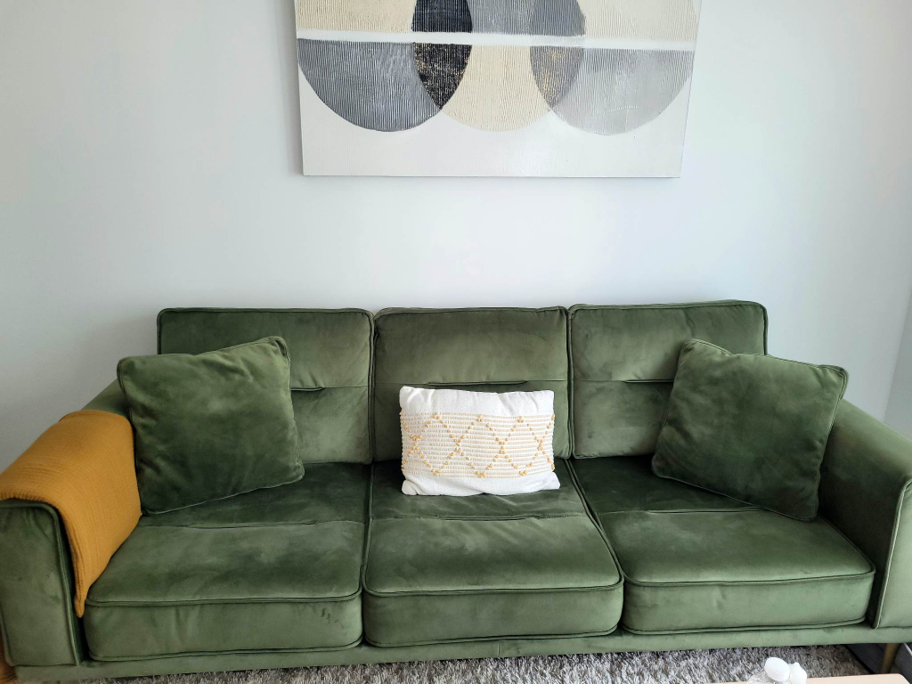 Ashley Macleary Velvet Sofa thumbnail