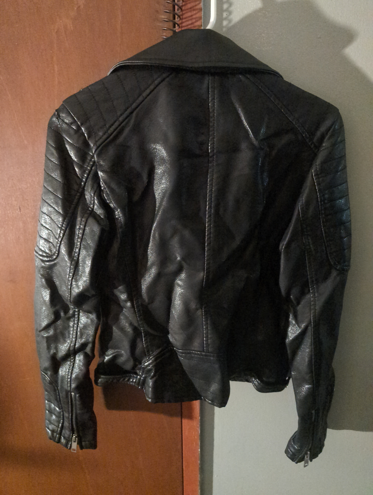Zara basic faux leather jacket, size 5 - photo 4