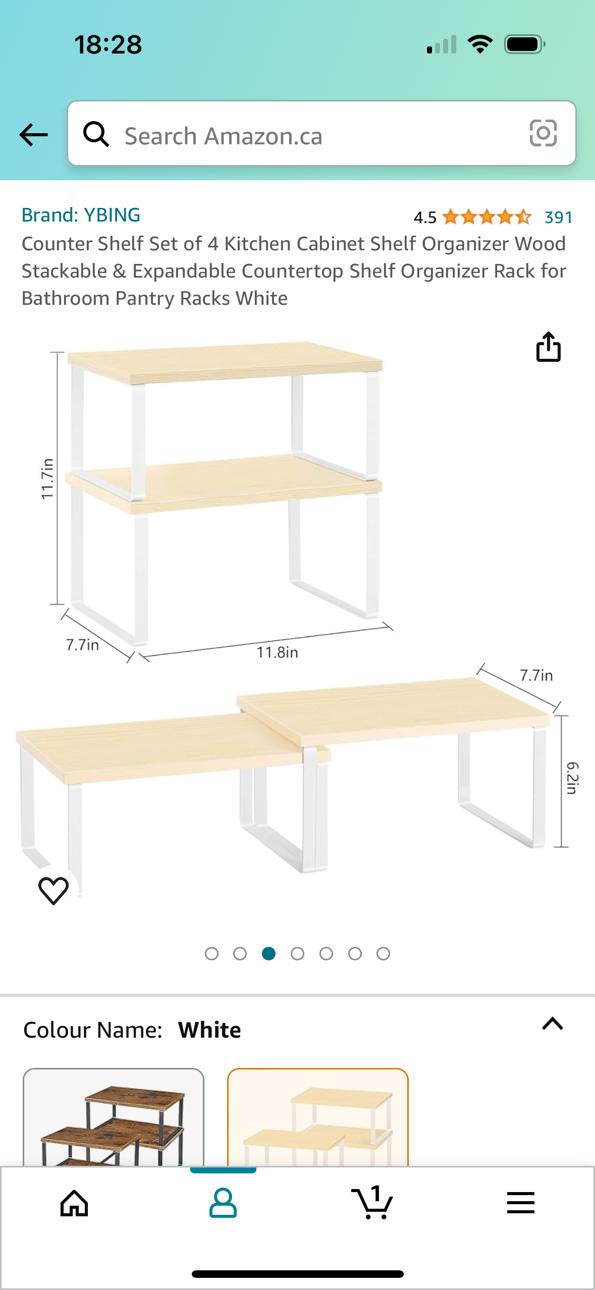 Counter Shelf Set of 4 Organizer - photo 3