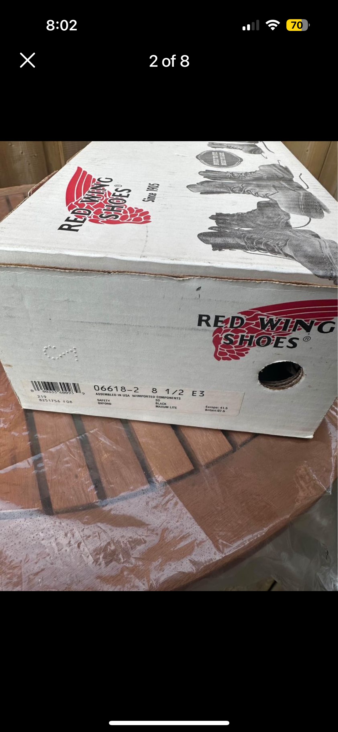 New Steel Toe Shoes Size 8.5 EEE image indicator(7)