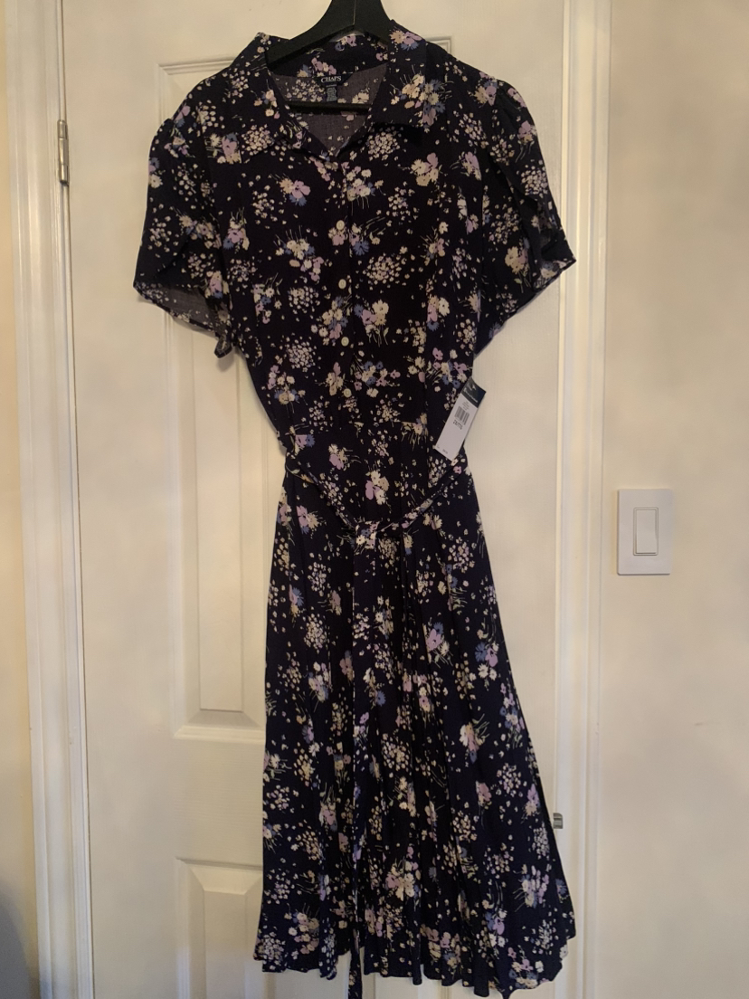 New with Tag - Chaps Spring Floral  Dress - Size 2X thumbnail
