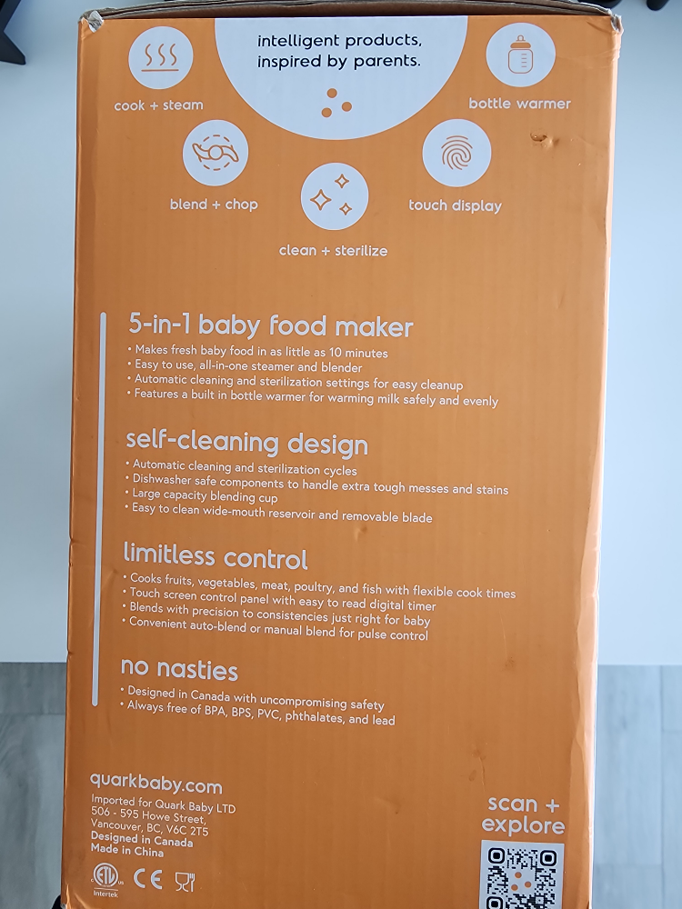 Quook 5-in-1 Baby Food Maker - photo 3