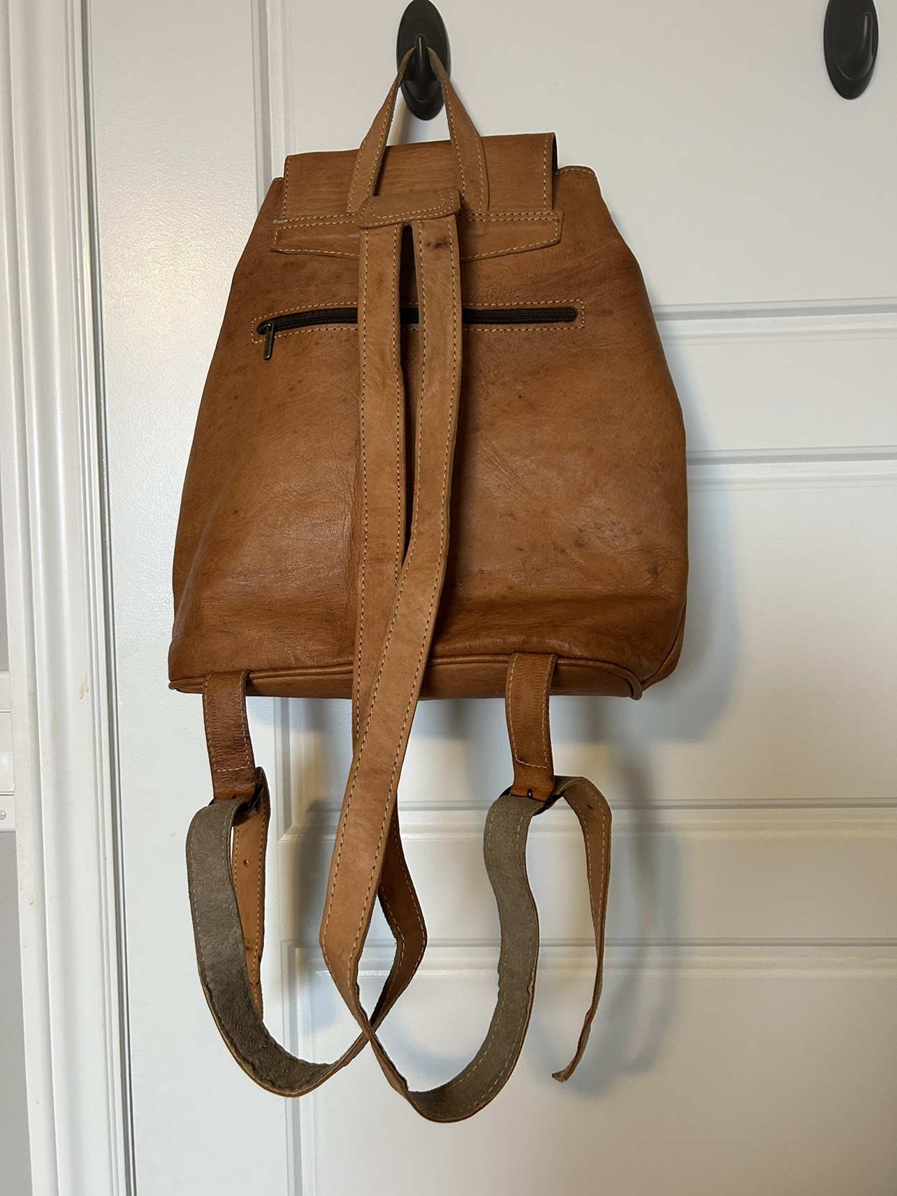 Leather backpack bag - photo 2