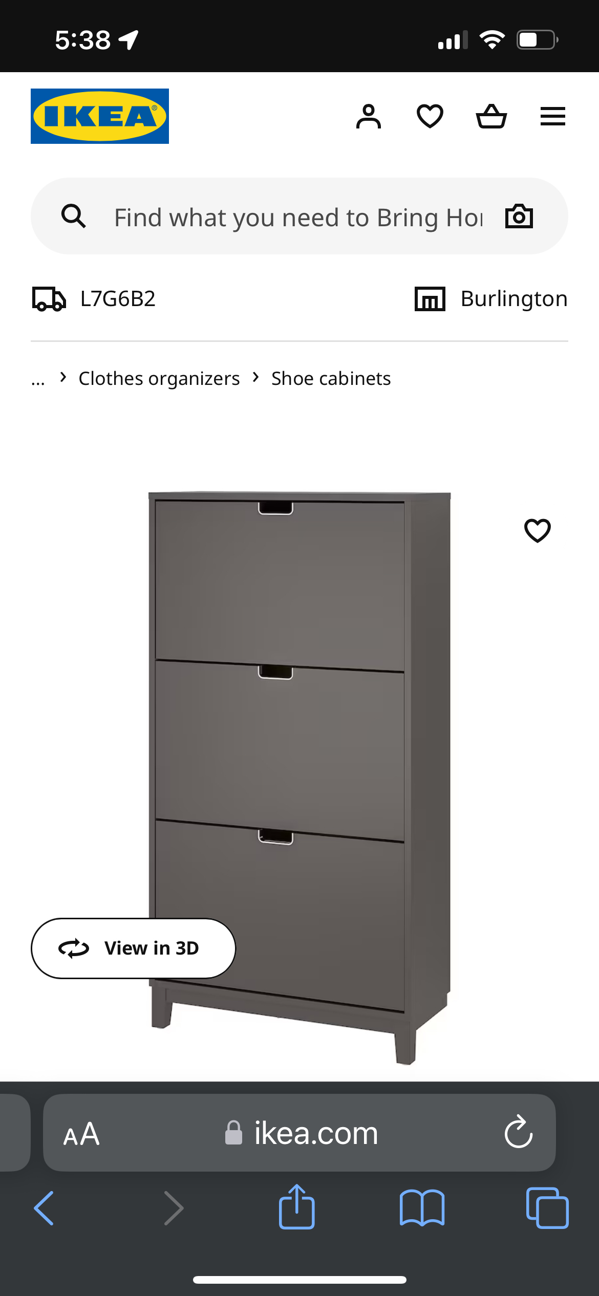 Black IKEA wall shoe storage image indicator(5)