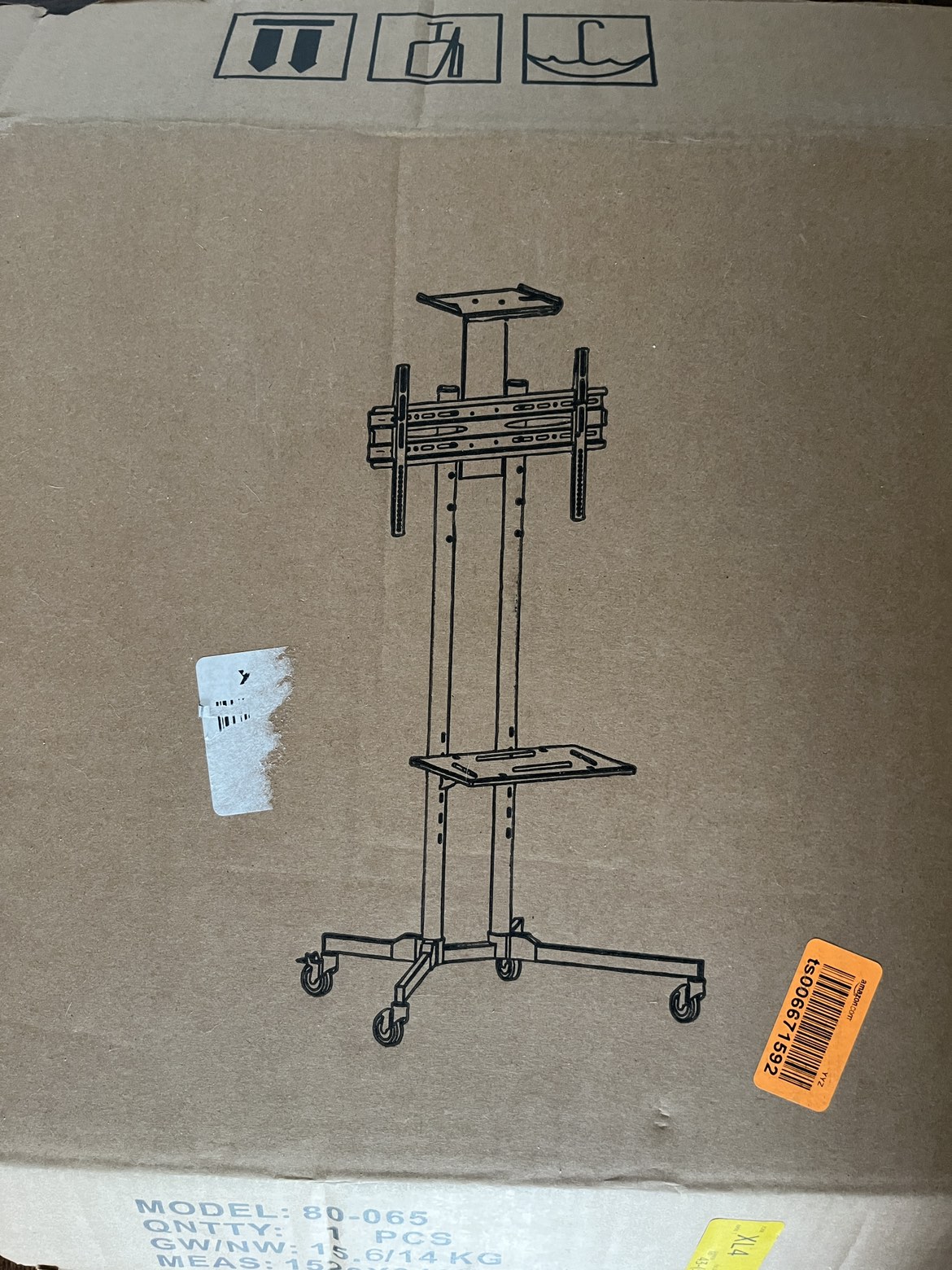 DURAMEX (TM) Universal Mobile TV Cart TV Stand for 40 - 65 inch - photo 2